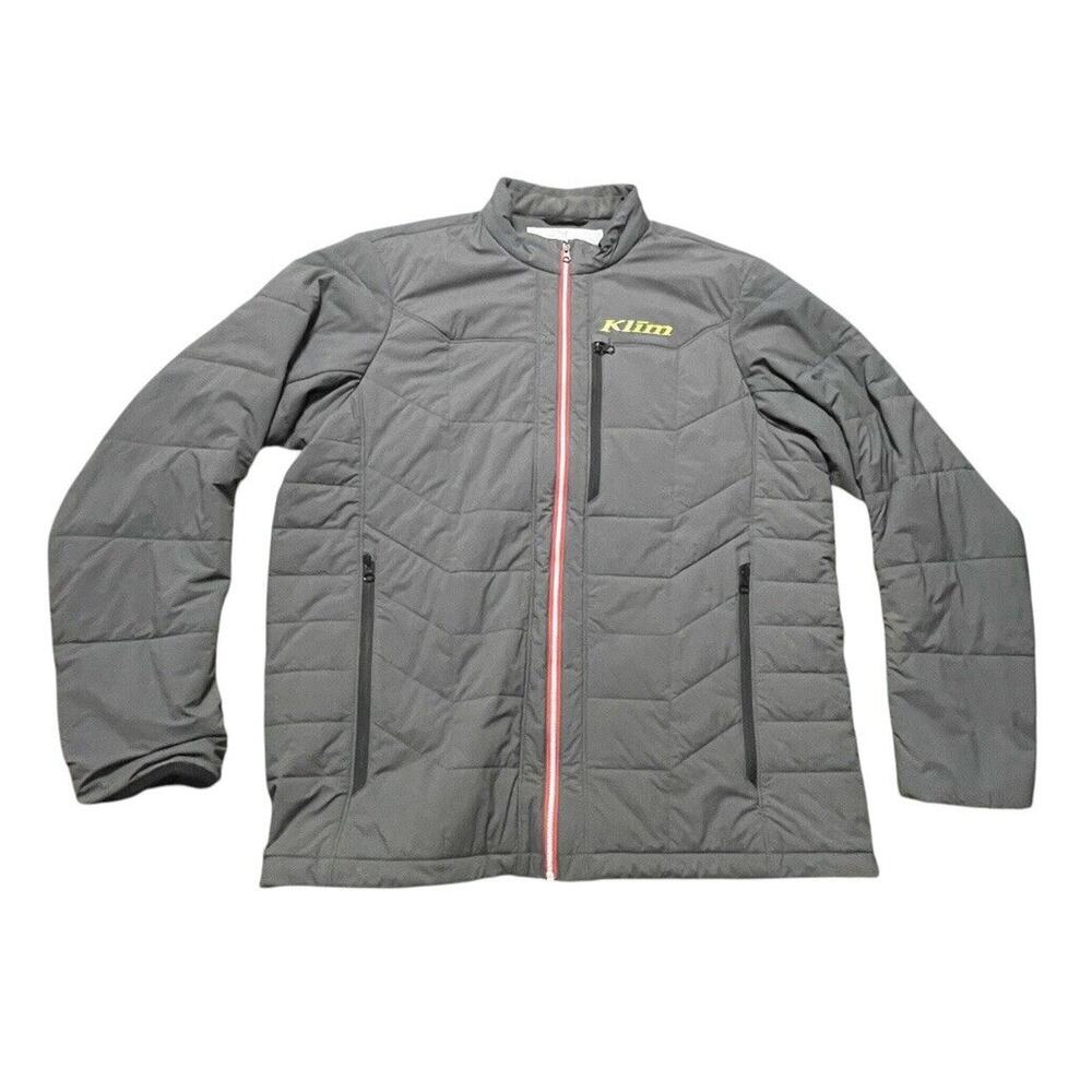 Klim Override Alloy Full Zip Mid Layer Down Jacket Prototype Dark Gray XL Men